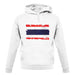 Thailand Grunge Style Flag unisex hoodie