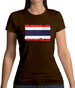 Thailand Grunge Style Flag Womens T-Shirt