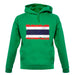 Thailand Grunge Style Flag unisex hoodie