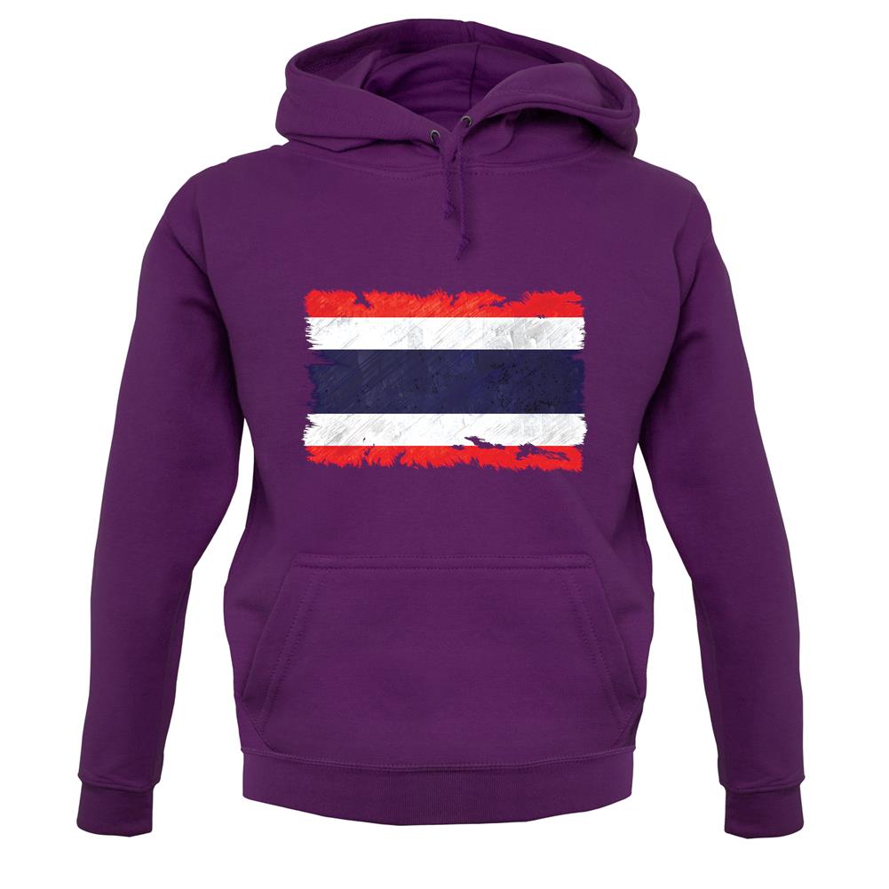 Thailand Grunge Style Flag unisex hoodie