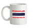 Thailand Grunge Style Flag Ceramic Mug