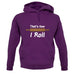 How I Roll Rolling Pin unisex hoodie