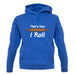 How I Roll Rolling Pin unisex hoodie