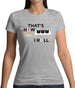 Dressdown That's How I Roll Sushi Womens T-Shirt