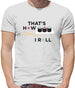 That's How I Roll Sushi Mens T-Shirt