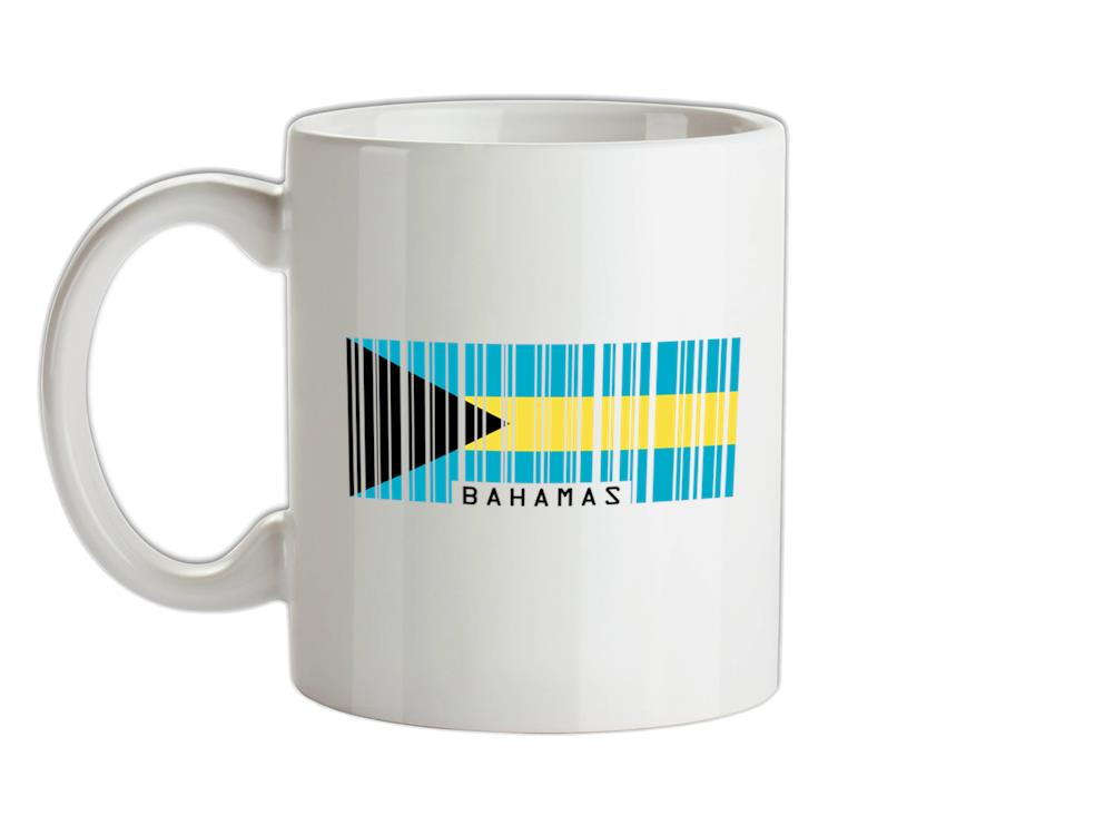 The Bahamas Barcode Style Flag Ceramic Mug
