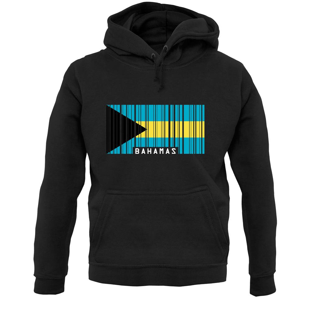 The Bahamas Barcode Style Flag Unisex Hoodie