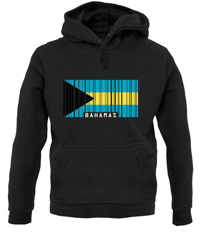 The Bahamas Barcode Style Flag unisex hoodie