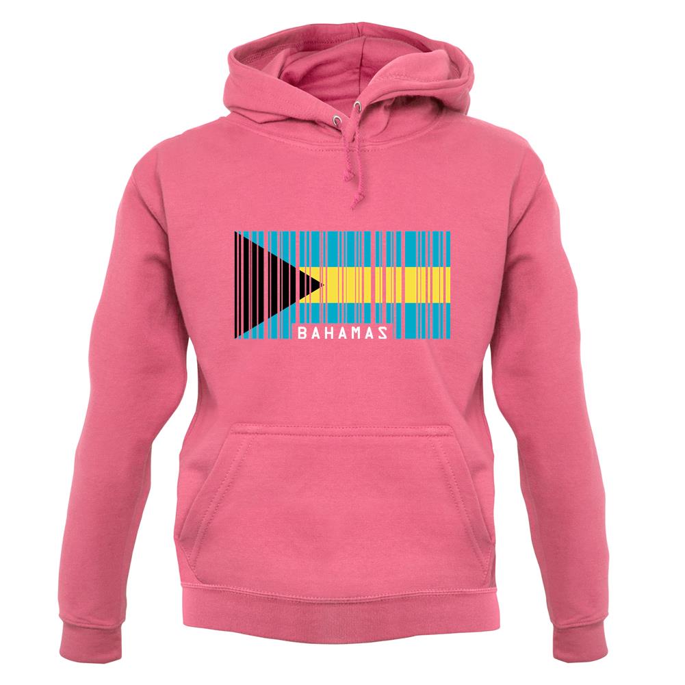 The Bahamas Barcode Style Flag unisex hoodie