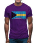 The Bahamas Barcode Style Flag Mens T-Shirt