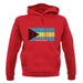 The Bahamas Barcode Style Flag unisex hoodie