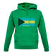 The Bahamas Barcode Style Flag unisex hoodie