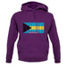 The Bahamas Barcode Style Flag unisex hoodie