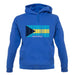 The Bahamas Barcode Style Flag unisex hoodie