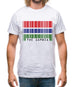 The Gambia Barcode Style Flag Mens T-Shirt