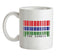 The Gambia Barcode Style Flag Ceramic Mug