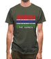 The Gambia Barcode Style Flag Mens T-Shirt