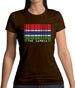 The Gambia Barcode Style Flag Womens T-Shirt
