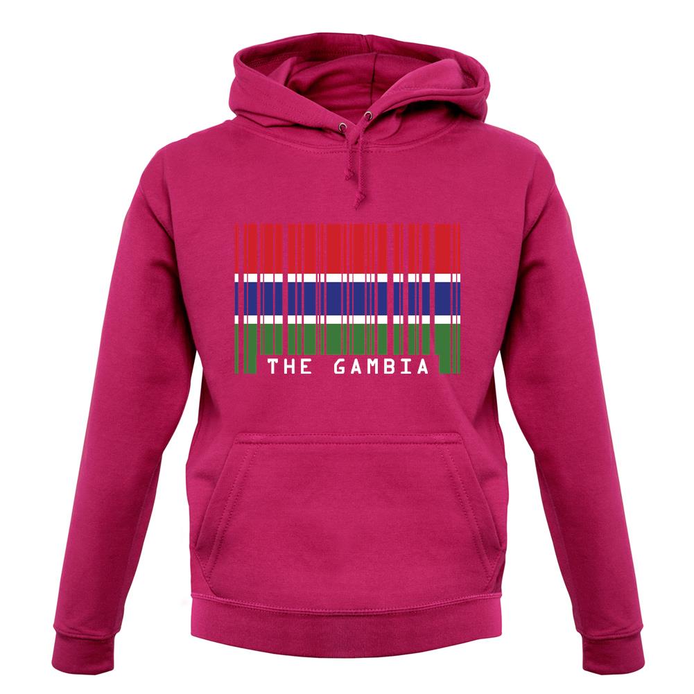 The Gambia Barcode Style Flag unisex hoodie