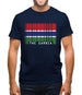 The Gambia Barcode Style Flag Mens T-Shirt