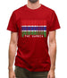 The Gambia Barcode Style Flag Mens T-Shirt