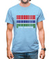 The Gambia Barcode Style Flag Mens T-Shirt