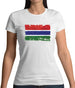 The Gambia Grunge Style Flag Womens T-Shirt