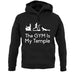 The Gym Is My Temple unisex hoodie