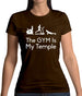The Gym Is My Temple Womens T-Shirt