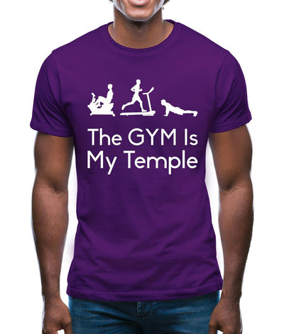 The Gym Is My Temple Mens T-Shirt