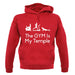The Gym Is My Temple unisex hoodie