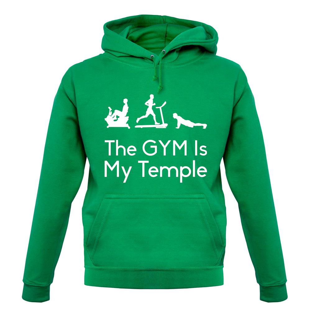The Gym Is My Temple Unisex Hoodie Tee.sh
