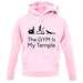 The Gym Is My Temple unisex hoodie