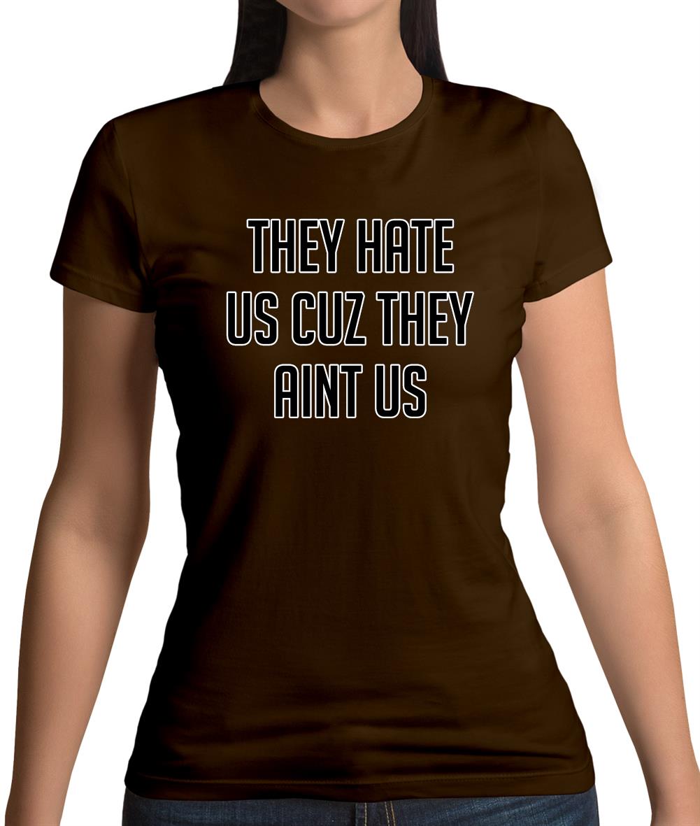 They Hate Us Cuz They Aint Us Womens T-Shirt