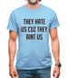 They Hate Us Cuz They Aint Us Mens T-Shirt