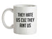 They Hate Us Cuz They Aint Us Ceramic Mug