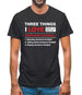 Three Things I Love Nearly As Much As American Football Mens T-Shirt