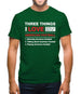 Three Things I Love Nearly As Much As American Football Mens T-Shirt