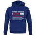 Three Things I Love Nearly As Much As American Football unisex hoodie