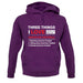 Three Things I Love Nearly As Much As American Football unisex hoodie