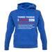 Three Things I Love Nearly As Much As American Football unisex hoodie