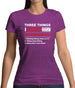 Three Things I Love Nearly As Much As Baking Womens T-Shirt