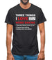 Three Things I Love Nearly As Much As Baking Mens T-Shirt