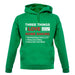 Three Things I Love Nearly As Much As Baking unisex hoodie