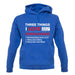 Three Things I Love Nearly As Much As Baking unisex hoodie