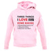 Three Things I Love Nearly As Much As Baking unisex hoodie