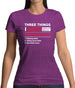 Three Things I Love Nearly As Much As Ballet Womens T-Shirt