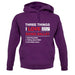 Three Things I Love Nearly As Much As Ballet unisex hoodie