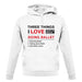 Three Things I Love Nearly As Much As Ballet unisex hoodie