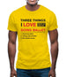 Three Things I Love Nearly As Much As Ballet Mens T-Shirt